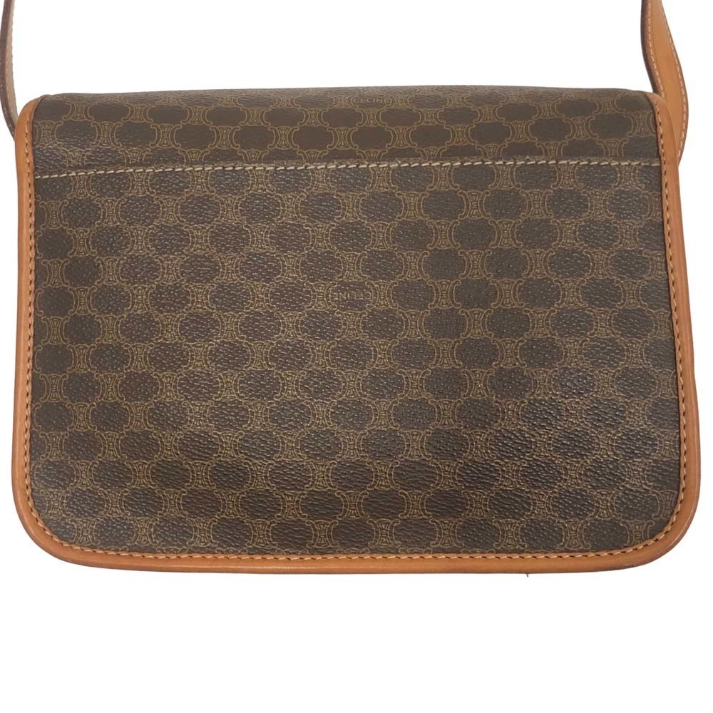 Celine Circle Shoulder Bag Macadam Pattern Brown - image 4
